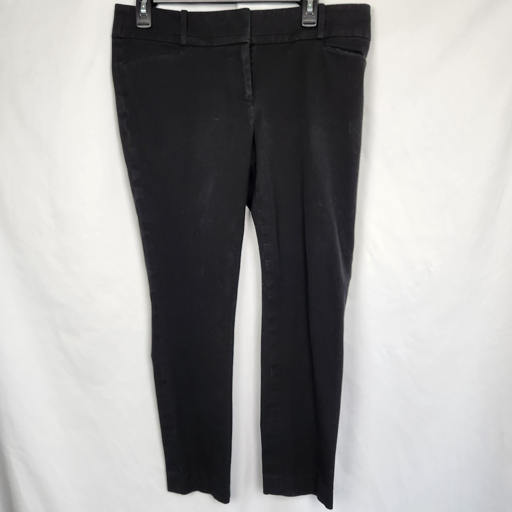 Ann Taylor Loft Womens Zoe Skinny Pants‎ Size 10 Black Ankle